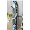 Image 5 : Freeride 110 Snowboard with Bindings and “Caution" Rawlings Skateboard