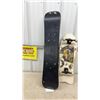 Image 6 : Freeride 110 Snowboard with Bindings and “Caution" Rawlings Skateboard