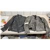 Image 1 : Vulcan 2XL Distressed Gray and Black Leather Jacket