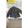 Image 5 : Vulcan 2XL Distressed Gray and Black Leather Jacket