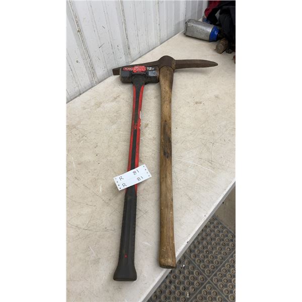 TASK 12 lb. Sledge Hammer and Pickaxe