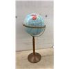 Image 3 : Vintage Replogle Raised Relief Floor/Pedestal World Globe, 31” Tall