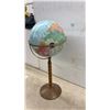 Image 4 : Vintage Replogle Raised Relief Floor/Pedestal World Globe, 31” Tall