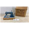 Image 1 : Antique Metal Kayanee Sew Master Child's Sewing Machine, Boxed
