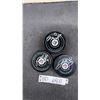 Image 1 : Winnipeg Jets Mark Scheifele, Jacob Trouba, And Jansen Harkins Autographed Game Pucks