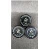 Image 8 : Winnipeg Jets Mark Scheifele, Jacob Trouba, And Jansen Harkins Autographed Game Pucks
