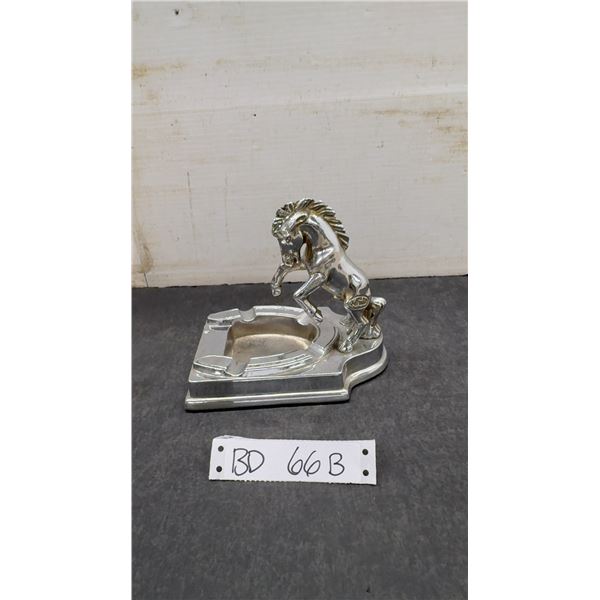Rare Vintage White Trucks Motor Company Art Deco Fighting Stallion Ashtray