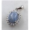 Image 1 : Certified 1.52 ct Silver Star Sapphire Pendant, Appraised at $2,276