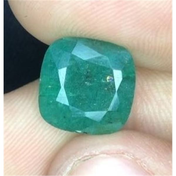 Certified 5.8 ct Zambian Emerald, Appraised at $6,931