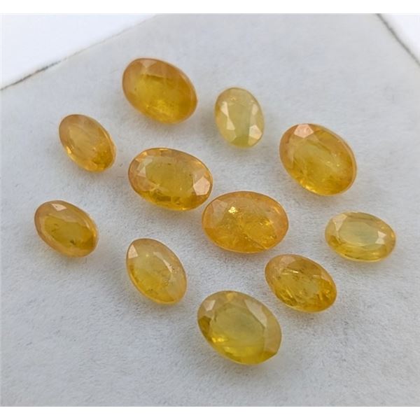 Certified 8.55 ct Yellow Sapphire Parcel, Appraised at $11,671