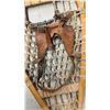 Image 5 : Vintage Canadian Huron Style Wood and Woven Rawhide Netting Snowshoes, 43” In Length