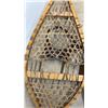 Image 6 : Vintage Canadian Huron Style Wood and Woven Rawhide Netting Snowshoes, 43” In Length