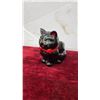 Image 6 : Vintage Mid-Century Halloween Black Cat Tea Set, Shafford Redware, Japan