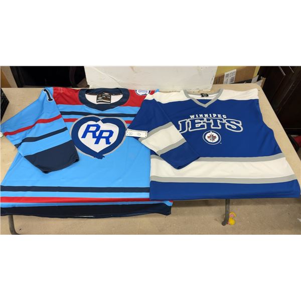 Winnipeg Jets Byfuglien and Rick Rypien Charity Game Jerseys, XXL