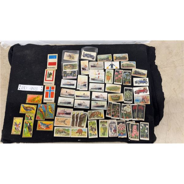 Large Lot of Vintage Tobacco Cards: Ships, Trains