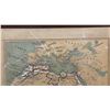Image 2 : Large Antique 1907 Raised Relief Topographical Map Of Africa, 4’ tall 34.5” wide in Original Wood
