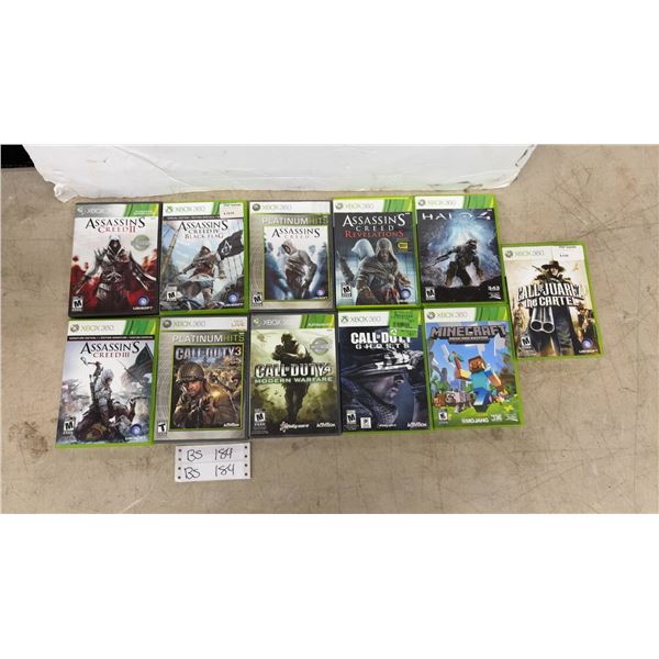 11 Xbox 360 Games: Assassins Creed, Call Of Duty, Halo