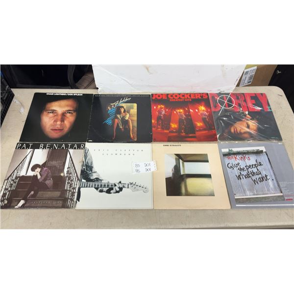 8 Assorted Rock Records