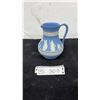 Image 1 : Wedgwood Jasperware Blue Jug, 6” Tall