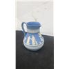 Image 3 : Wedgwood Jasperware Blue Jug, 6” Tall