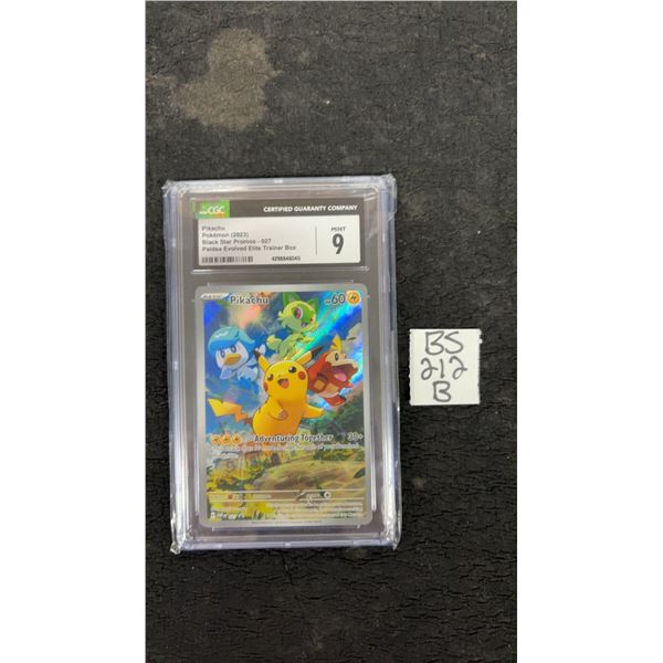Pikachu Black Star Promo Pokémon Card CCG 9 Mint
