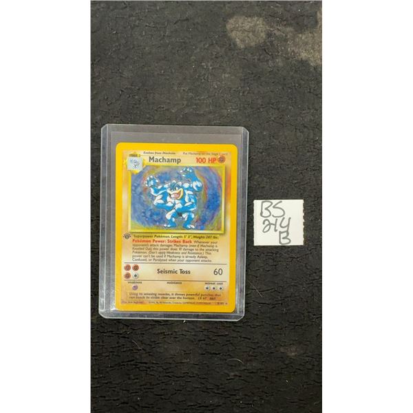 Machamp Holo #008 1st Edition Pokémon Card