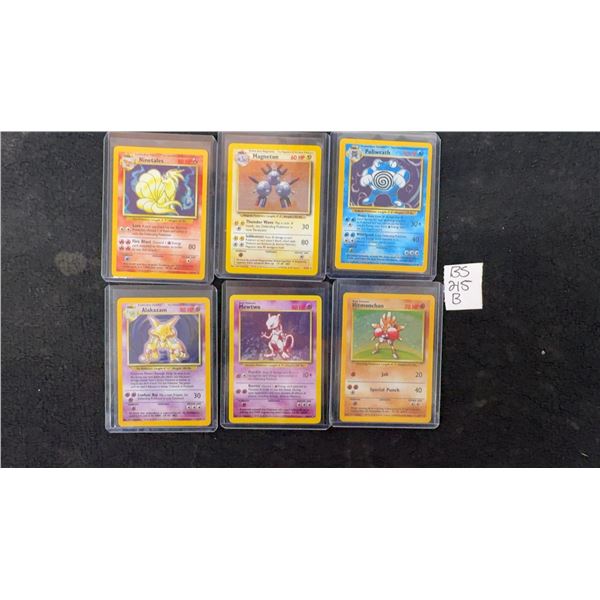 6 Holo Rare Base Set Pokémon Cards