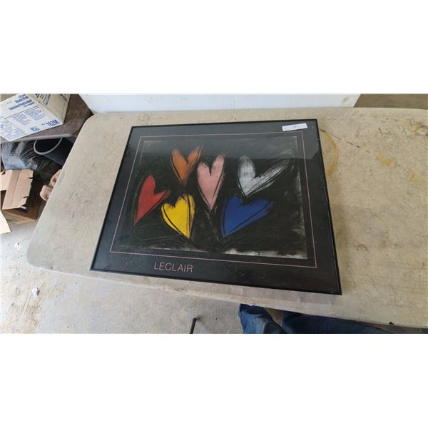 Leclair Framed Print with Hearts Design 24”×30”