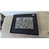 Image 1 : Beatty Malkin Abstract Metal Relief Art in Frame, 22”×27”
