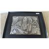 Image 2 : Beatty Malkin Abstract Metal Relief Art in Frame, 22”×27”