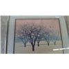 Image 2 : Framed "Sorjani 1962” Print with Trees and Birds, 22”×26”