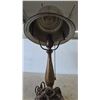 Image 4 : Vintage Bronze Desk Lamp with Star Medallion and Pull Chain