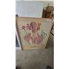 Image 2 : Two Framed Prints: Monet's Seine at Argenteuil and Lopez's Woman with Flowers