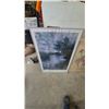 Image 3 : Two Framed Prints: Monet's Seine at Argenteuil and Lopez's Woman with Flowers