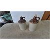 Image 7 : Two Brown and Tan Stoneware Jugs with Cork Stoppers