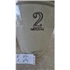 Image 3 : Medalta Potteries Ltd. Imperial Stoneware Crocks: 1 1 Imperial and 1 2 Imperial with Lid