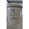 Image 2 : Vintage 3-Gallon Stoneware Crock with Leaf Motif