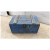 Image 5 : Vintage 1942 Manitoba Department of Agriculture Poison Kit, Blue Wooden Box with Empty Glass