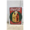 Image 3 : Two Coca-Cola Modern Metal Signs: Six Bottles Handy Container and Hot Dog 15¢. 16 × 12 1/2”