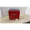 Image 1 : Vintage 1950s Coca-Cola "Drink Coca-Cola" Red Metal Portable Ice Chest Cooler With Bail Handles