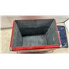 Image 7 : Vintage 1950s Coca-Cola "Drink Coca-Cola" Red Metal Portable Ice Chest Cooler With Bail Handles