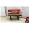 Image 2 : Coca-Cola Collectibles, Rustic Wooden Bench, Decorative Tins, Recipe Box Filled with Recipes