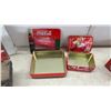 Image 5 : Coca-Cola Collectibles, Rustic Wooden Bench, Decorative Tins, Recipe Box Filled with Recipes