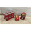 Image 6 : Coca-Cola Collectibles, Rustic Wooden Bench, Decorative Tins, Recipe Box Filled with Recipes