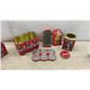 Image 7 : Coca-Cola Collectibles, Rustic Wooden Bench, Decorative Tins, Recipe Box Filled with Recipes