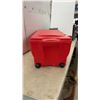 Image 5 : Coca-Cola Wheeled Bin 14 × 37 × 16” Can-Shaped Plastic Container, and Foldable Windshield Shade