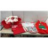 Image 1 : Coca-Cola: Blanket, 2 Red Buckets, Fanopy for Swing, Drawstring Backpack Bag and Striped Tote Bag