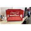 Image 2 : Coca-Cola "Ice Cold Sold Here" Two-Tier Red Metal Display Stand and