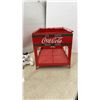 Image 4 : Coca-Cola "Ice Cold Sold Here" Two-Tier Red Metal Display Stand and