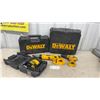 Image 1 : DeWalt DC490 Cordless Swivel Head Shear, 18V DC; DeWalt Drill; DeWalt Laser Level and 2 Cases
